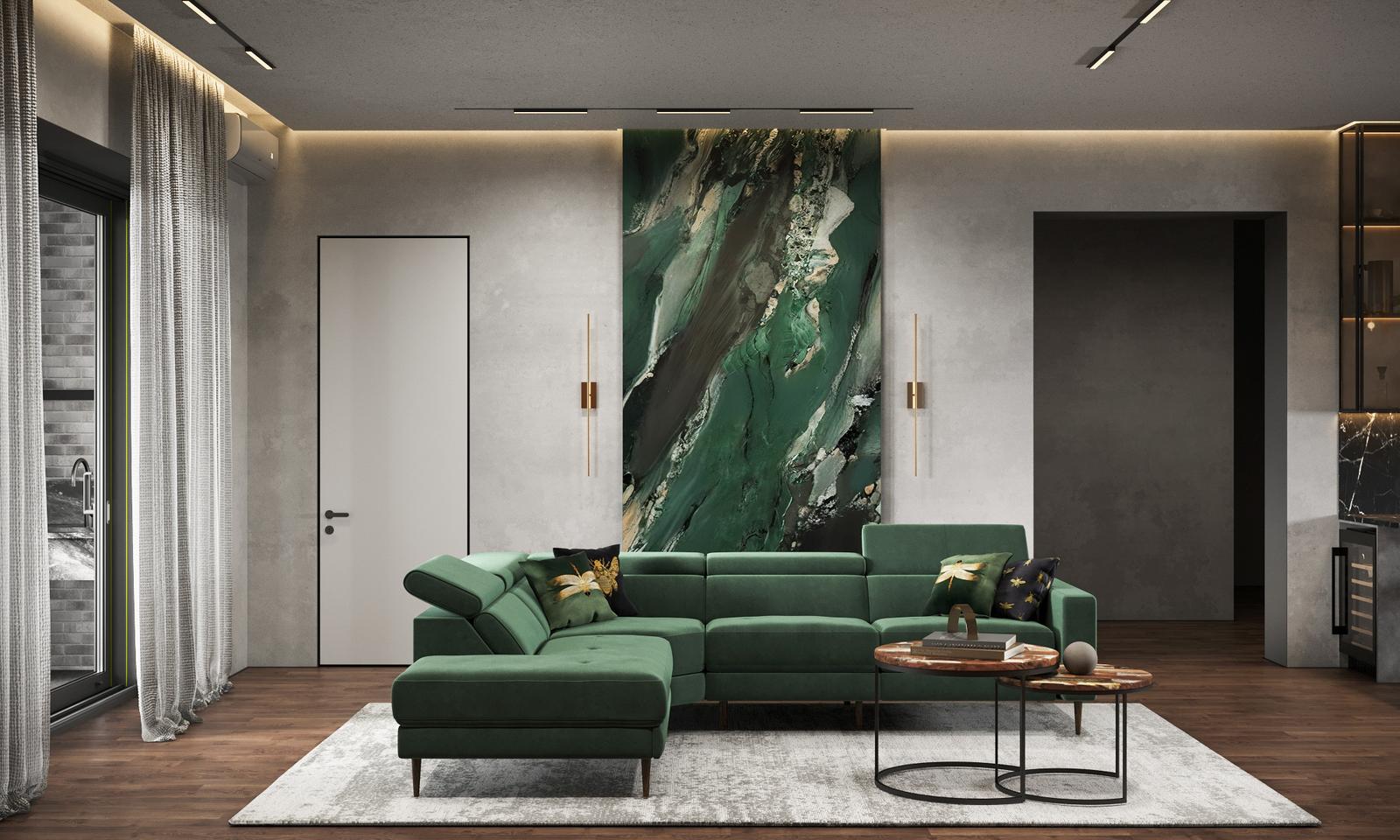 Благородный серый с зеленью